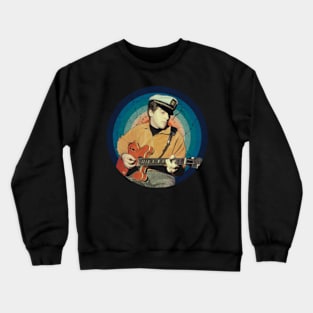 Memphis Meets Sunset Strip Johnny-Inspired Shirts, A Fusion of Blues and Rock Elegance Crewneck Sweatshirt